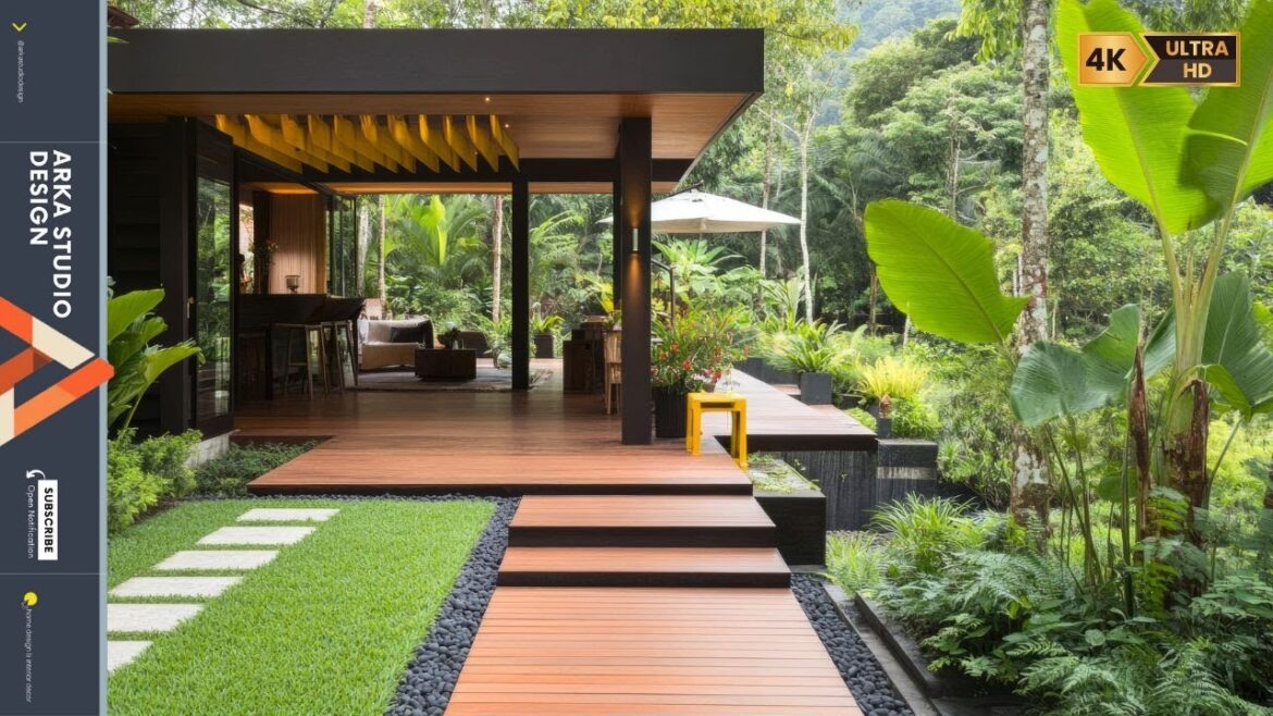 Home Garden Design Ideas for a Village Guesthouse: Harmonizing Nature with Serene Elegance