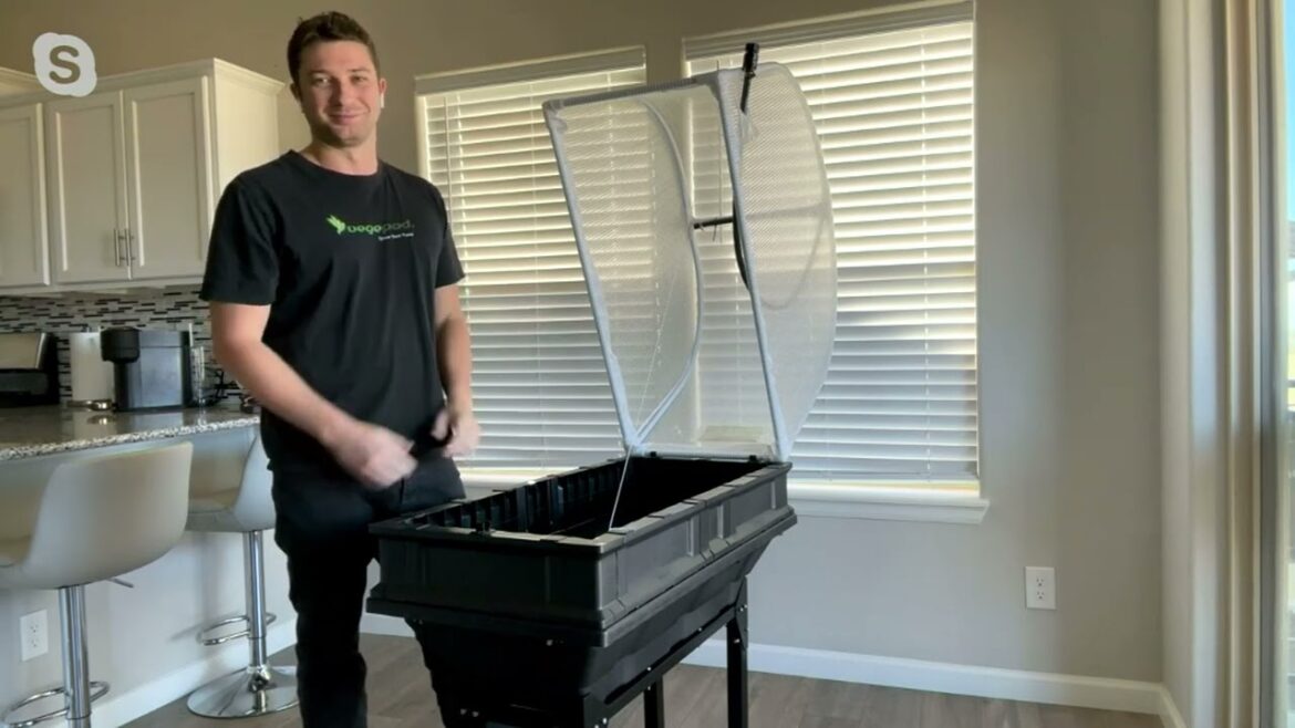 Vegepod Self-Watering Small Container Garden with Stand & Cover on QVC