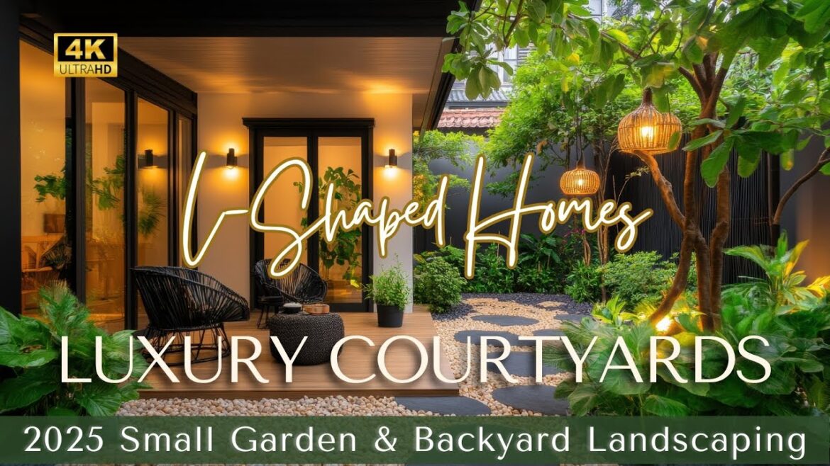 2025 Small Garden & Backyard Landscaping: Perfect for L-Shaped Modern Homes with Luxury Courtyards