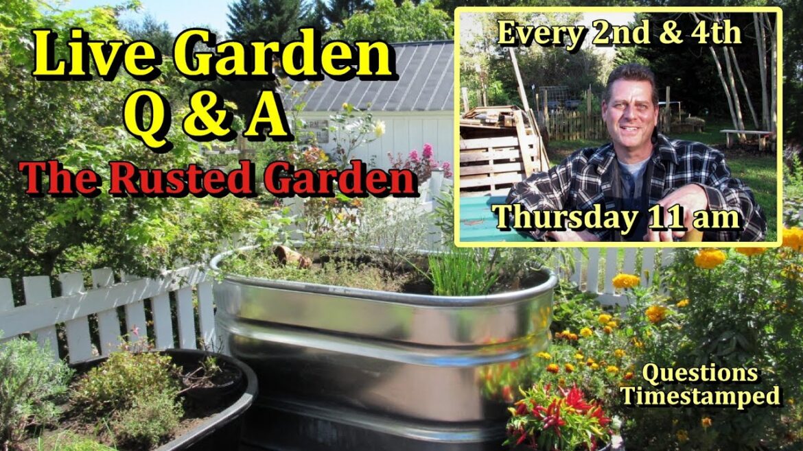 Vegetable Gardening Live  Monthly Questions & Answers E-55 (Root Crops)