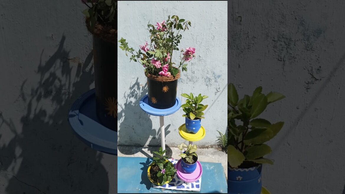 Diy planter stand ideas#bestoutofwaste #diy#shorts#ytshorts#aashicreativity