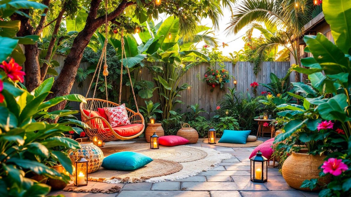 Small space, big ideas   Home garden design with attractive green landscape