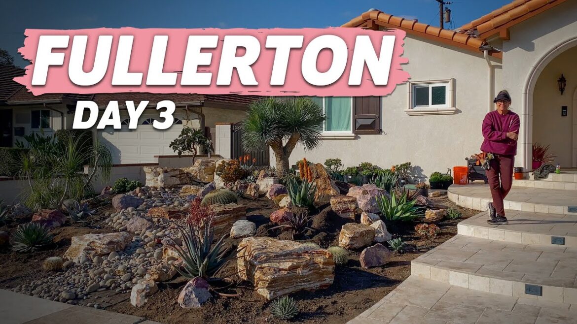 Front Yard Desert Landscape Installation | Fullerton Day 3