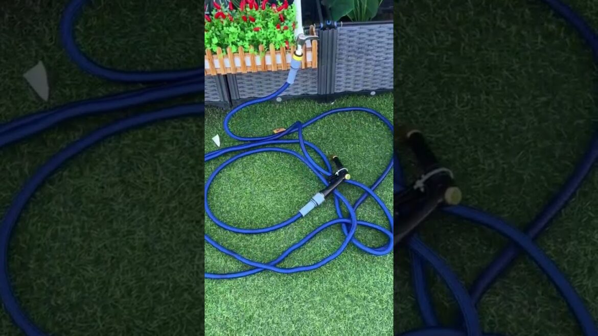 The garden hose makes your life easier.