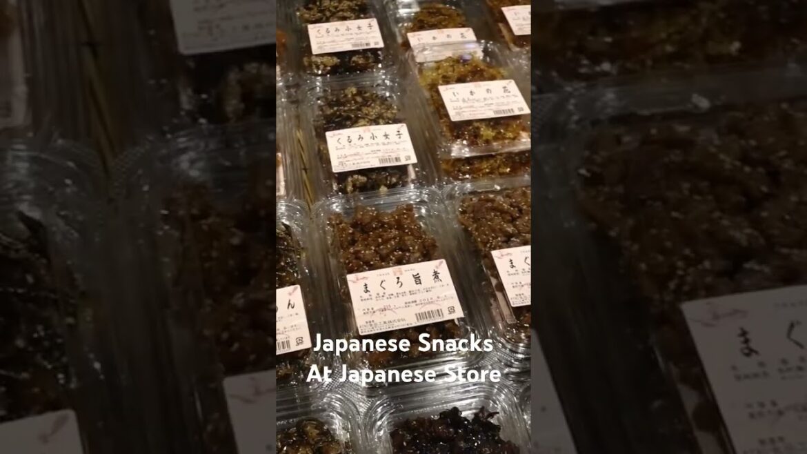 JAPANESE SNACKS AT JAPANESE STORE