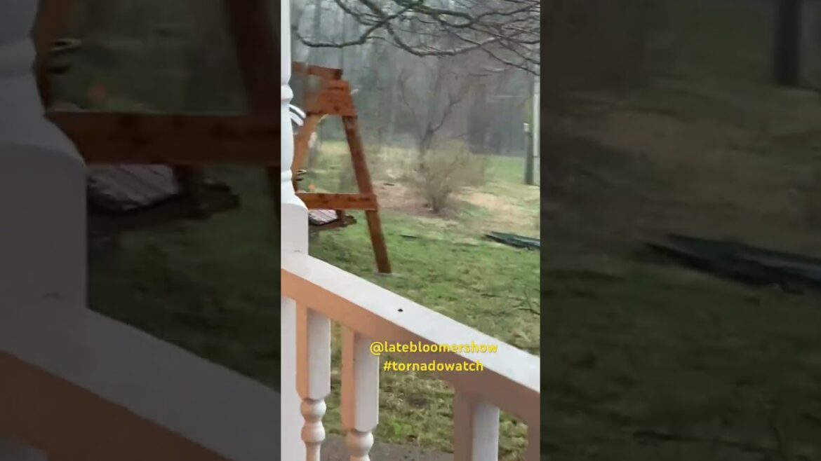 Look out! Here it comes! #homestead #tornadowatch #garden