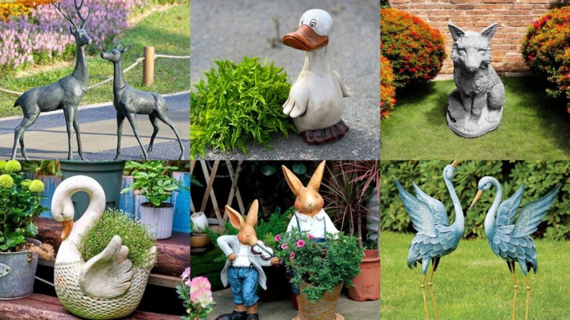 Top Garden Design : The Easiest way to make garden decoration with animals sculpture