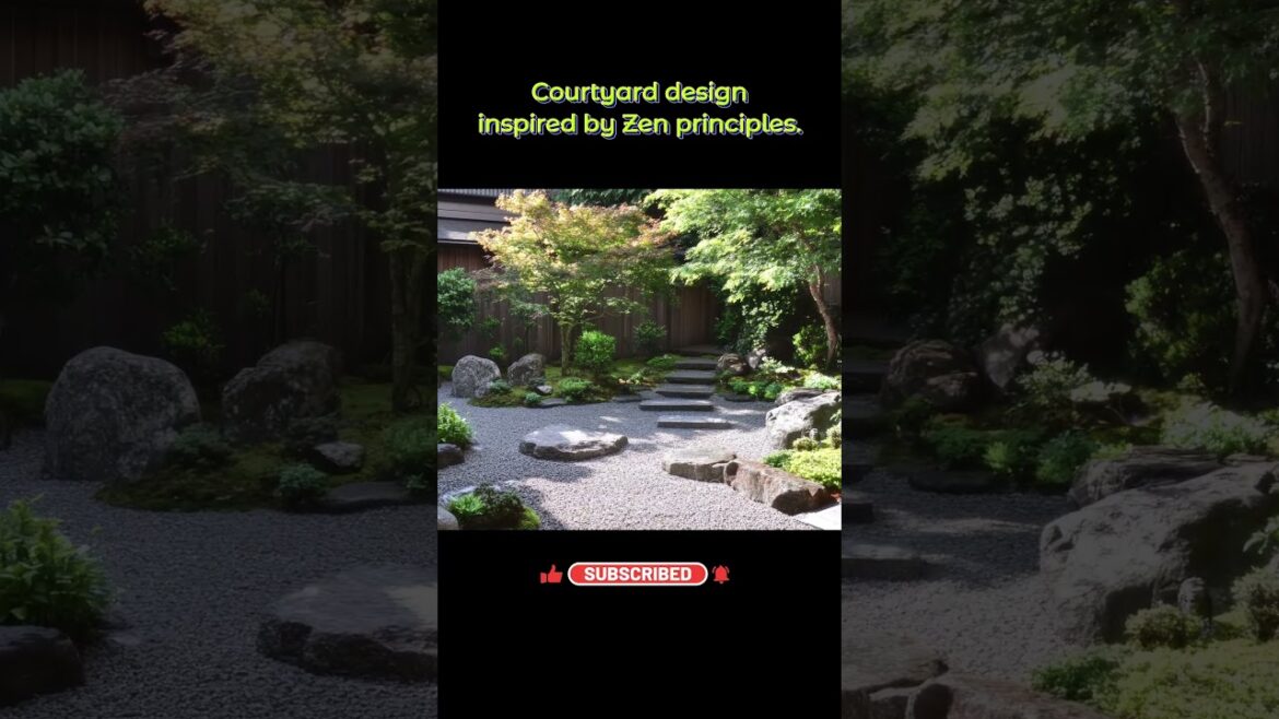 Courtyard design inspired by Zen principles