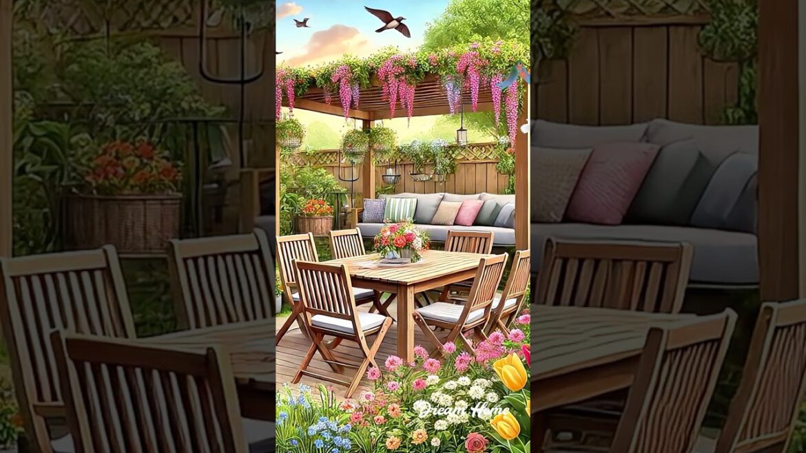 Beautiful backyard garden | Enjoy your afternoon time #home #eleganthomes #luxuryhome #relax