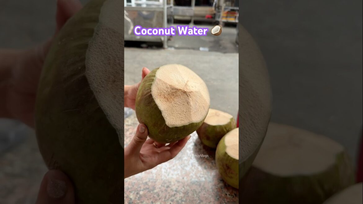 Fresh Coconut Water 😱 #shorts #satisfying #amazing #fruit