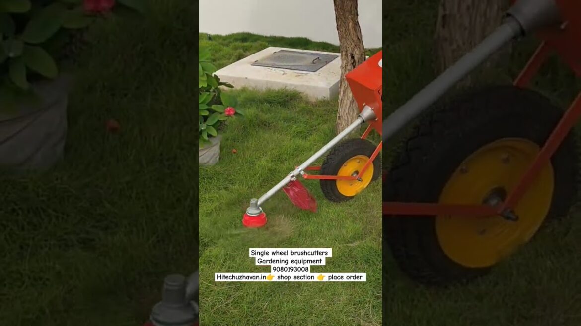 GARDENING EQUIPMENT SINGLE WHEEL GRASSCUTTER #garden #gardening