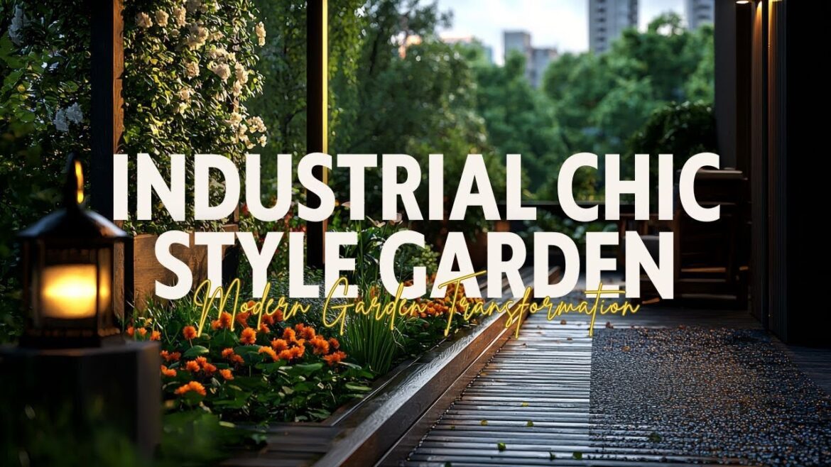 🌳 Modern Garden Transformation: Industrial Chic Style 🏭