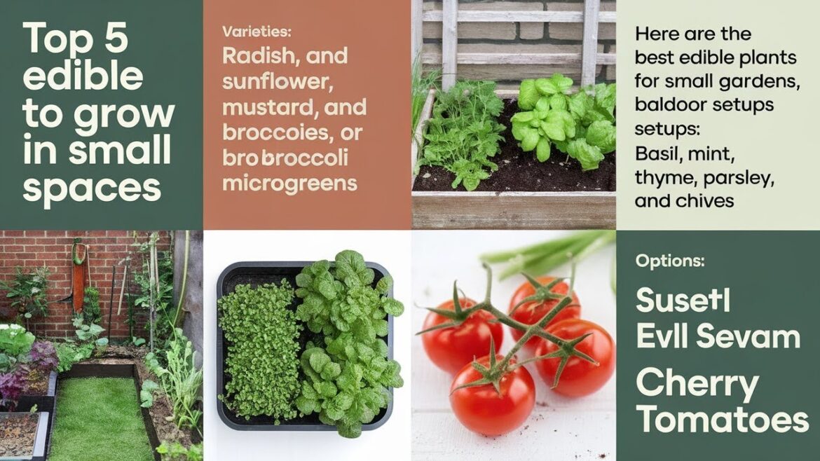 Top 5 Edible Plants to Grow in Small Spaces