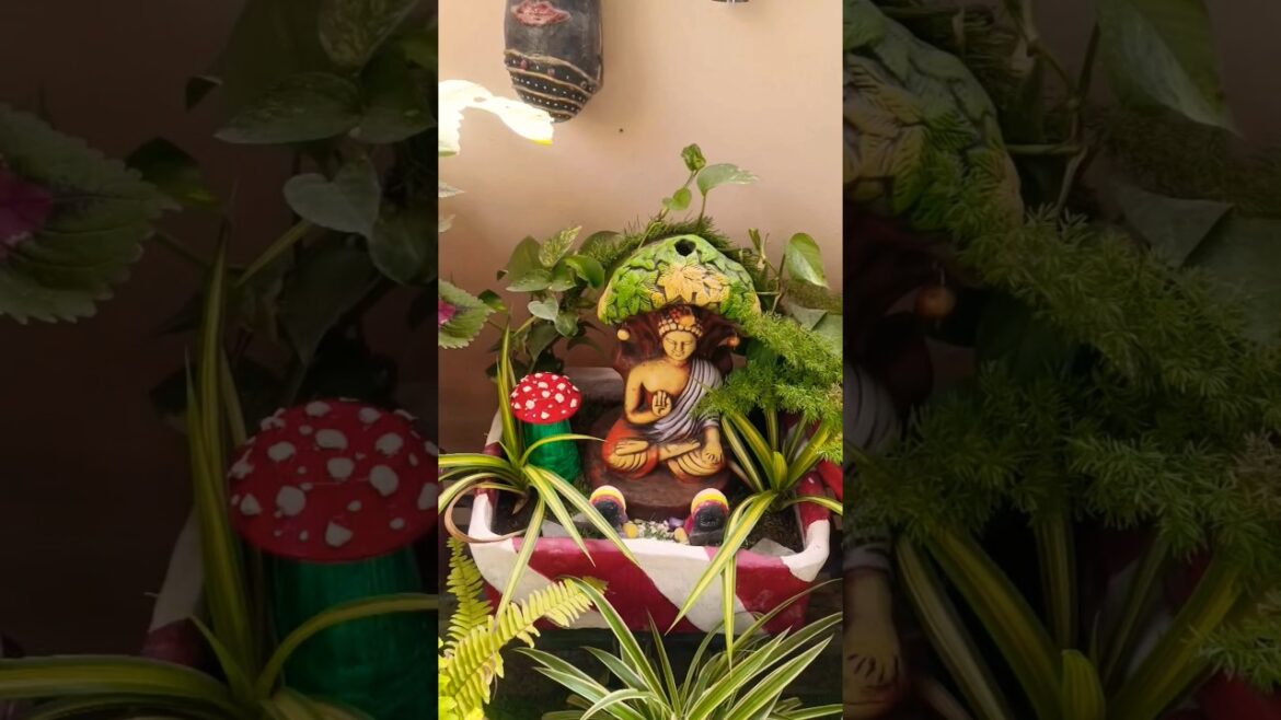 diy garden decoration ideas #diy#diygardendecor#shorts #gardeningtips#garden #wastematerialcraft