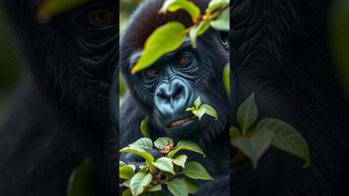 Gorillas plant loving tool users #didyouknow #animals #funfacts #ai