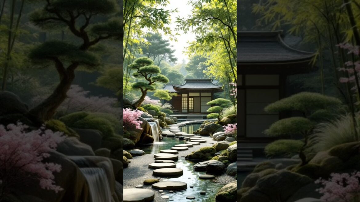 "Harmony in Nature: A Japanese Garden Retreat" #zengarden #japanesegarden #nature #relaxingvibes