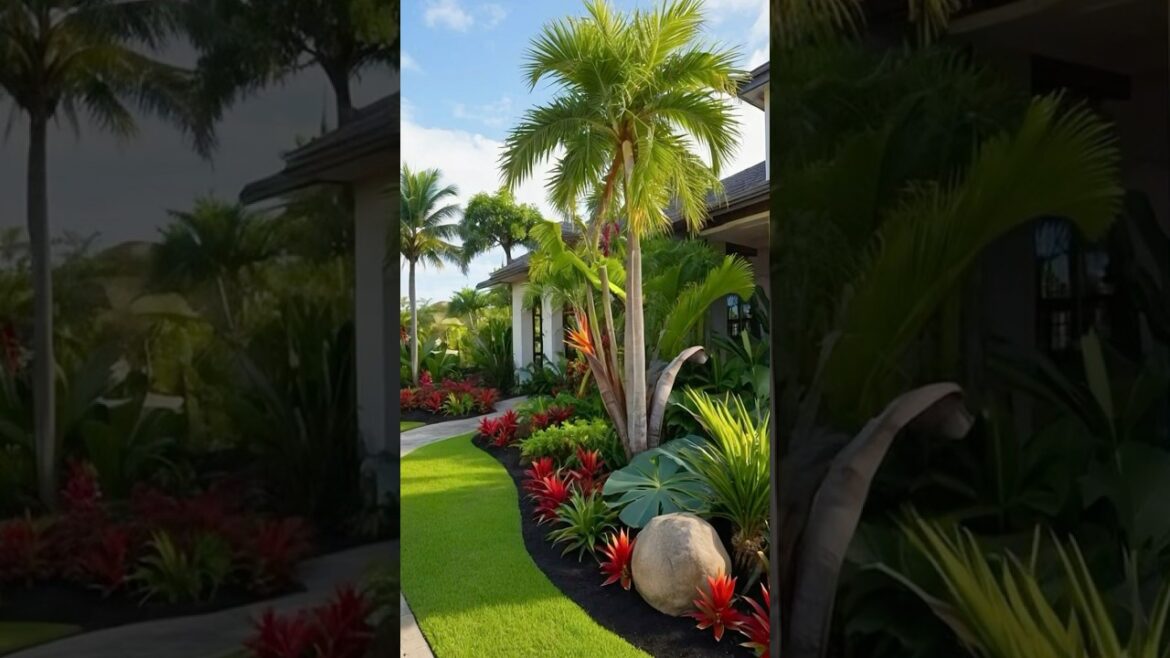 🪴Front yard Garden Design Ideas #fyp #ytshorts #frontyard #garden