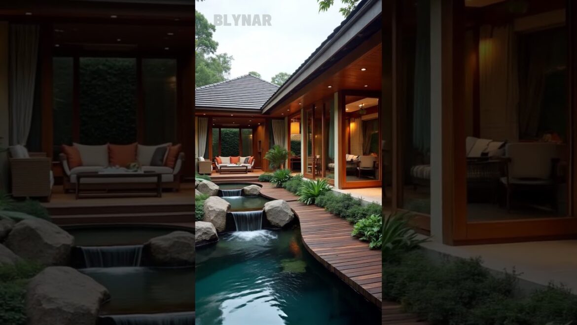 Serene Luxury Villa with Zen Garden & Waterfall ✨🏡