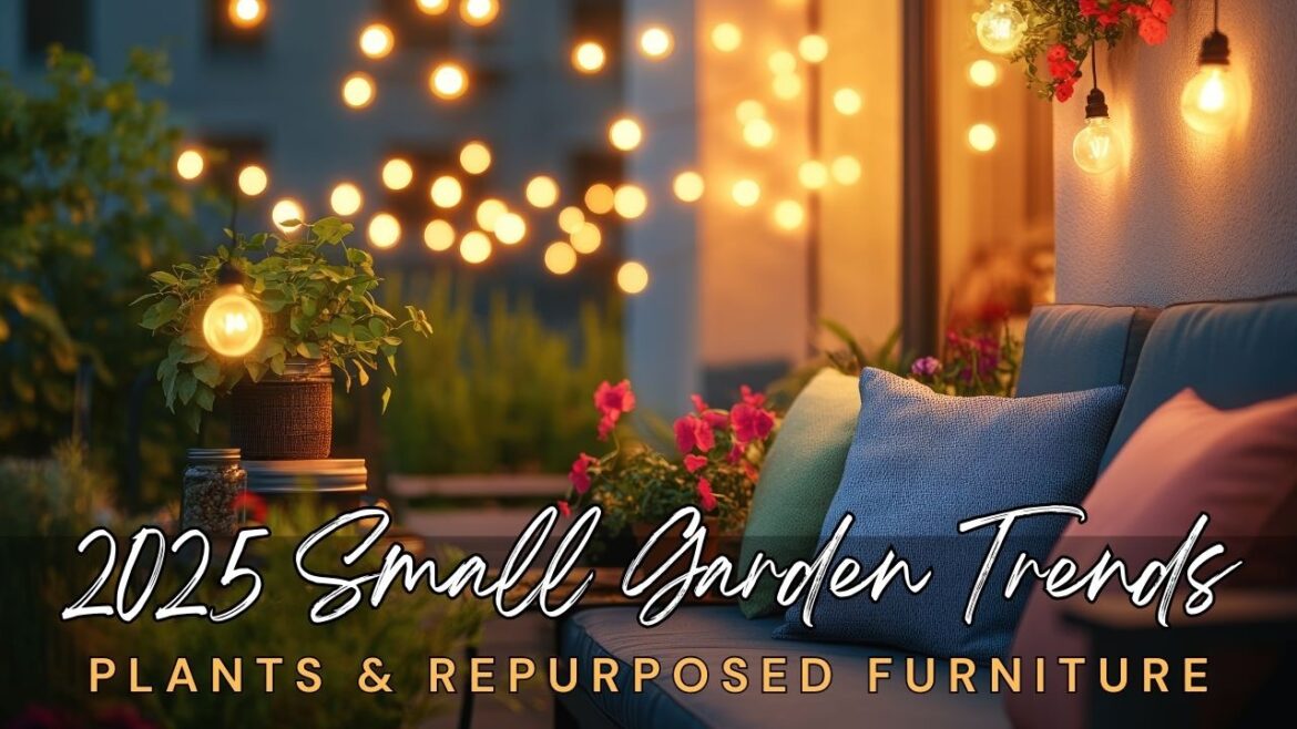 🌿🌸 2025 Small Garden Trends: Maximizing Space with Beautiful Plants & Repurposed Furniture