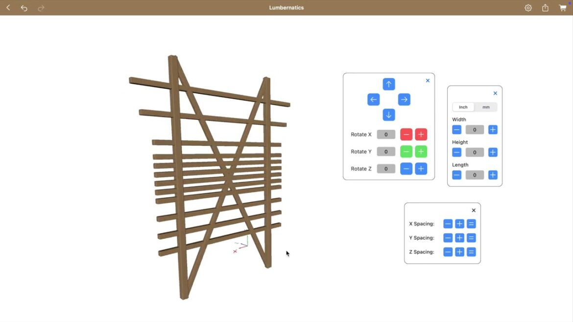 Design a garden trellis using Lumbernatics for Mac #gardendiy #wooddesign  #woodworking