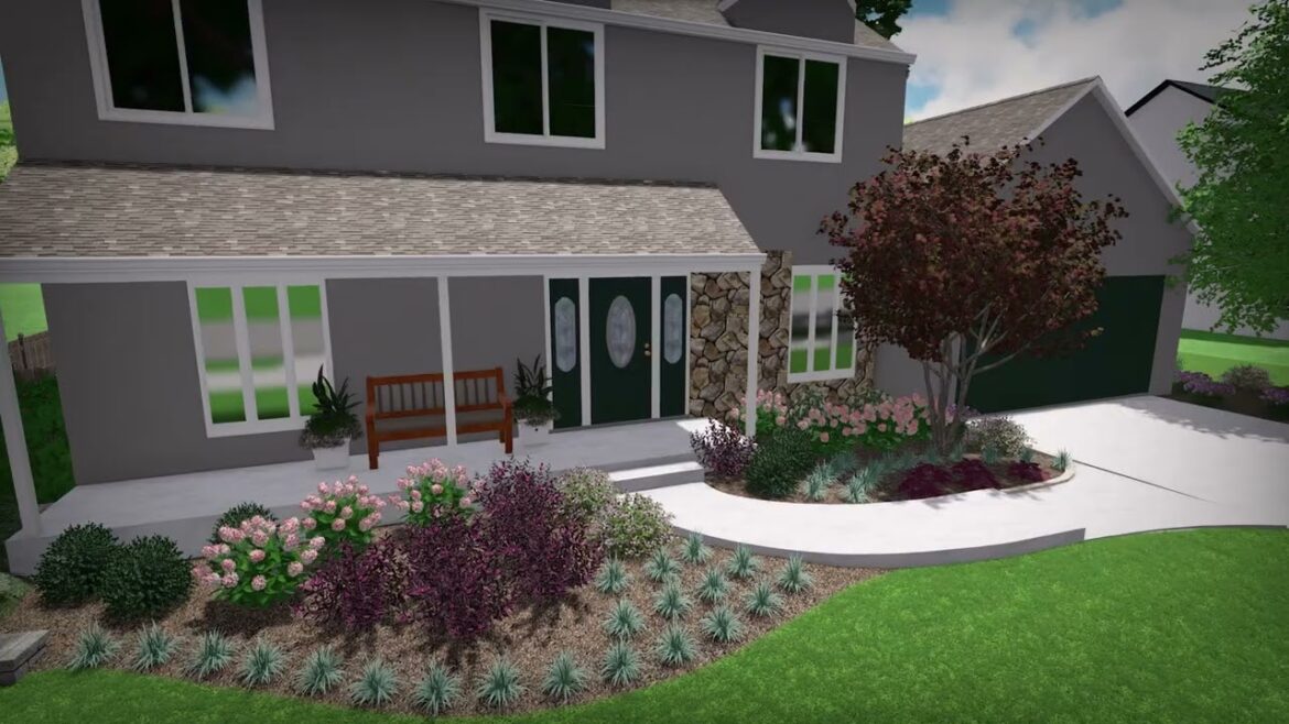 Lawn and Landscape Solutions Front Yard Design 1