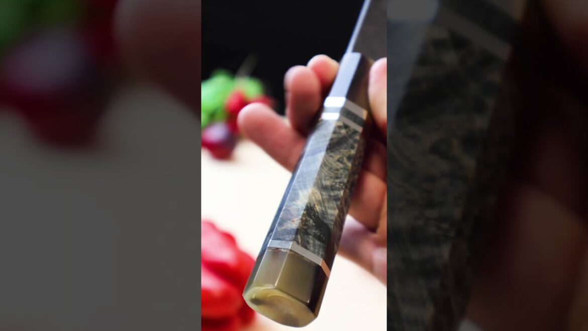 Hayate Hinoura Kurouchi Blue Steel Stainless Clad Nakiri #vegetableknife #madeinjapan #japanese