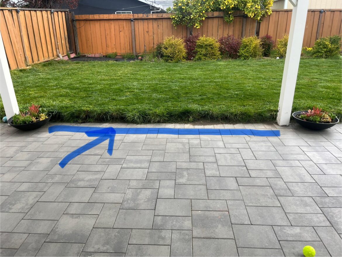 Ideas for lawn paver transition Ideas for lawn paver transition