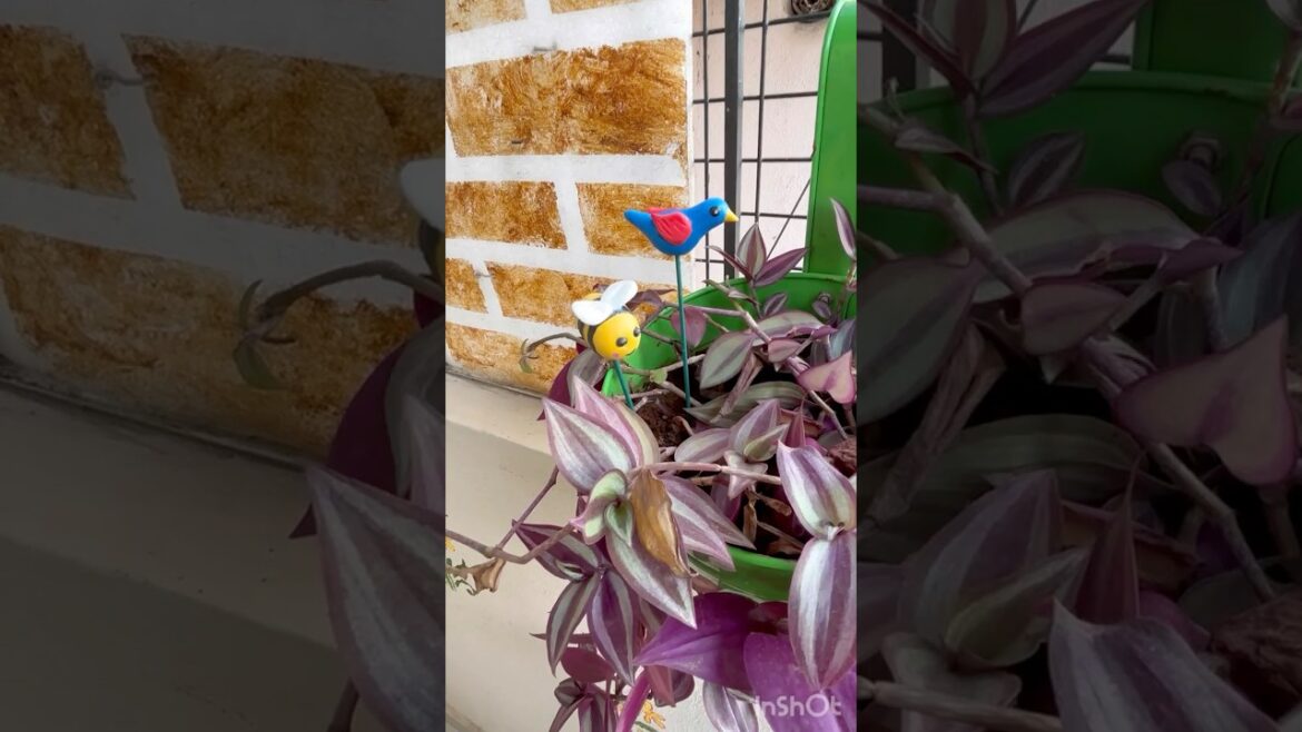 DIY Garden Decor Supply series - 1 | DIY Garden Stakes | Plant topper #shorts #diy #youtubeshorts