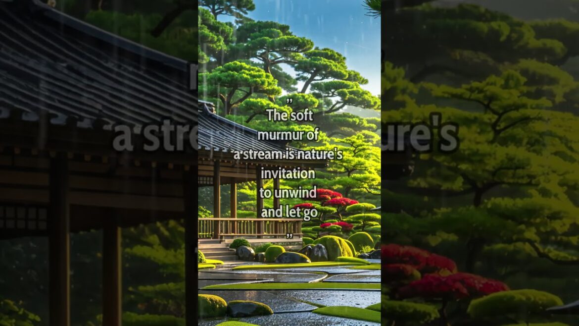 Soothing Rain at Japanese Garden #soothingrain  #relaxandsleep  #calmnaturesounds