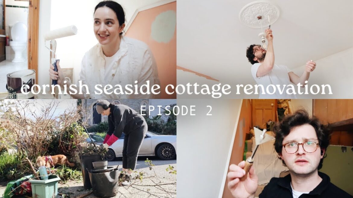 Seaside Cornish Cottage ep.2 design plans, paint colours & gardening
