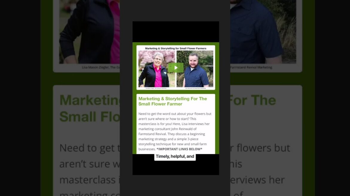 Comment CLUB and I’ll DM the link to enroll in The Flower Farmer Club! What Club Members Are