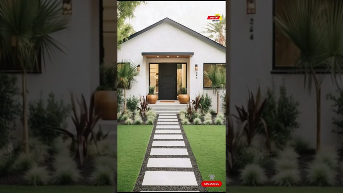 Wonderful! Front Yard Garden Landscaping Design Ideas #ytshorts #fyp #frontyard #gardenlandscaping