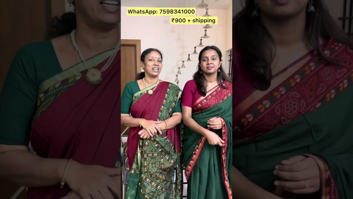 Assam cotton sare ₹900