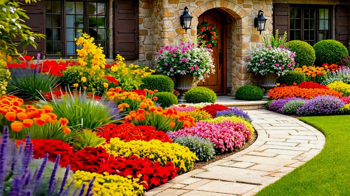 +100 Ideas Inspiring Front Yard Flower Garden Design. Create Beautiful Outdoor Oasis