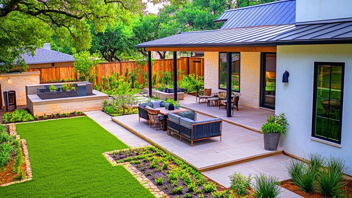 Modern Design and Rustic Charm Combine in a Stunning Garden Makeover
