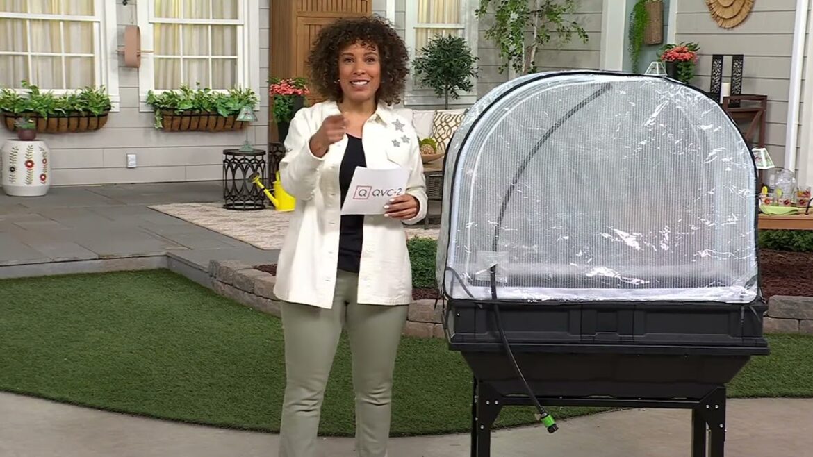 Vegepod Self-Watering Small Container Garden with Stand & Cover on QVC