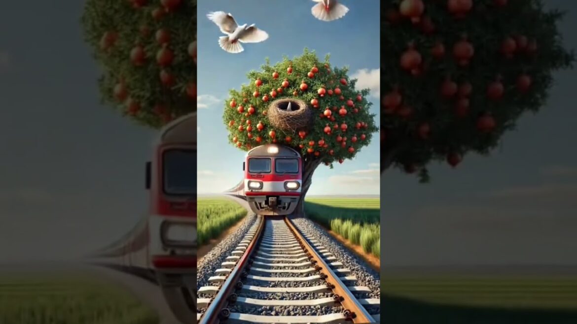 Planting a Pomegranate of a pigeon tree on the track train #youtubeshorts #viral#shorts#ytshorts Planting a Pomegranate of a pigeon tree on the track train #youtubeshorts #viral#shorts#ytshorts