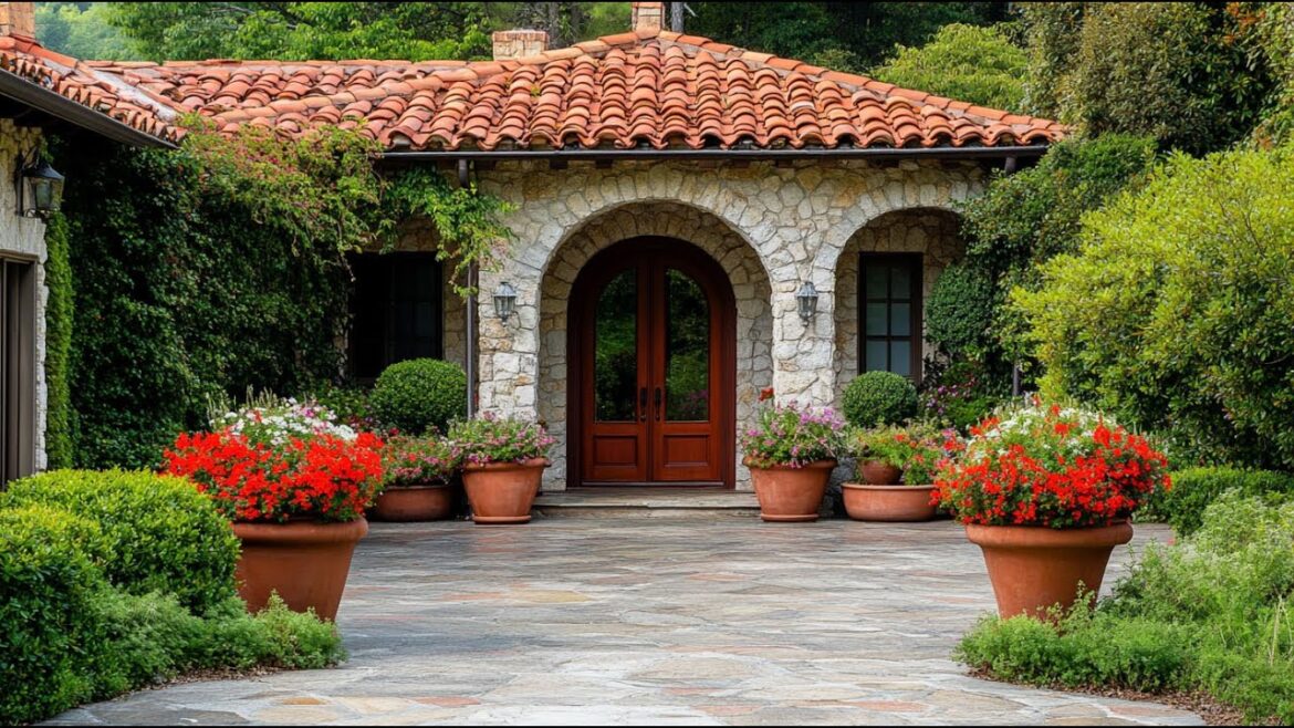 California Style Stone House: Intersection of Nature and Art California Style Stone House: Intersection of Nature and Art