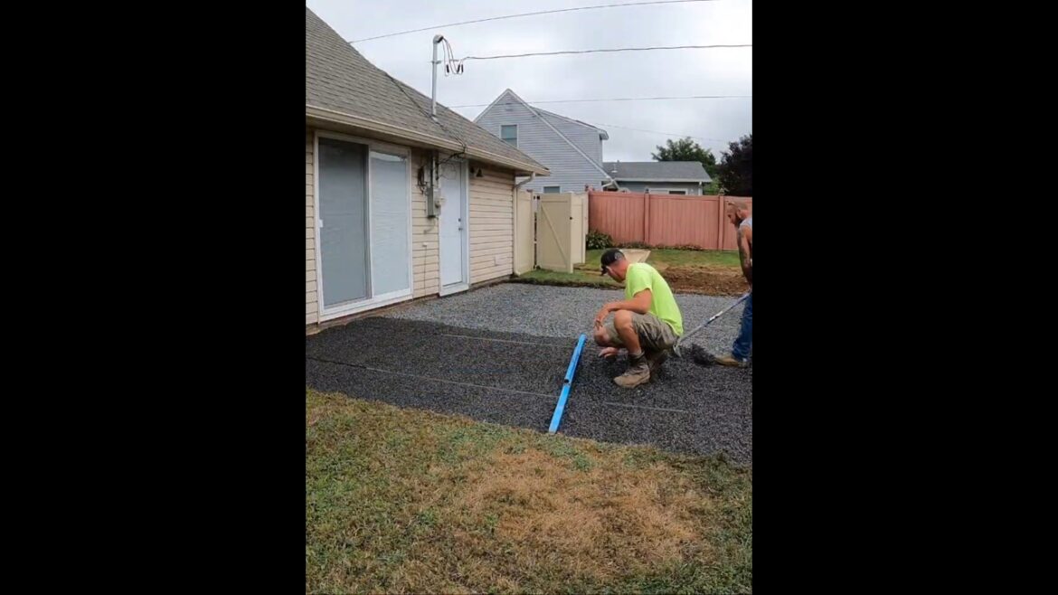Paver patio build #paverpatio #hardscaping #backyard