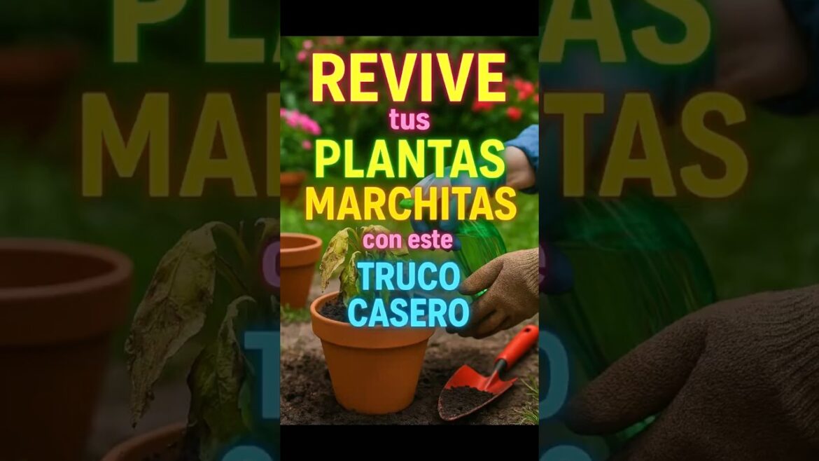 REVIVE tus PLANTAS MARCHITAS con este TRUCO CASERO REVIVE tus PLANTAS MARCHITAS con este TRUCO CASERO