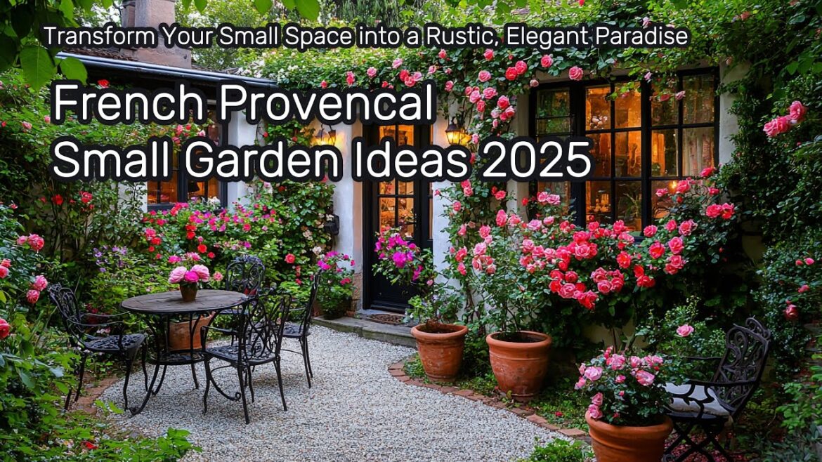 French Provencal Small Garden Ideas 2025: Transform Your Small Space into a Rustic, Elegant Paradise