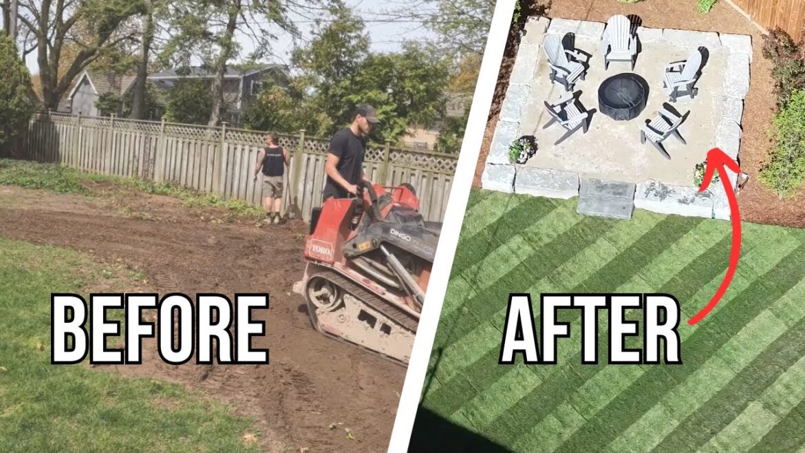Backyard Fire Pit Build! New Backyard Landscape Makeover Backyard Fire Pit Build! New Backyard Landscape Makeover