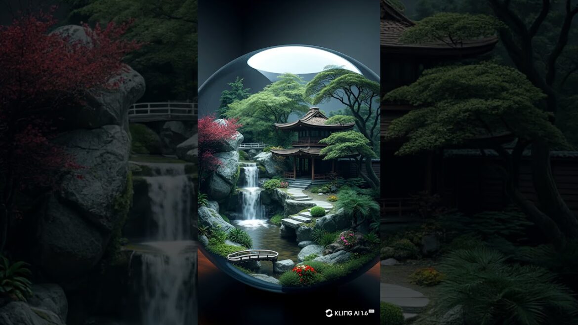 Japanese Zen Garden in a Glass Sphere. My first AI video here. #zen #ai #aiart #relax #zengarden