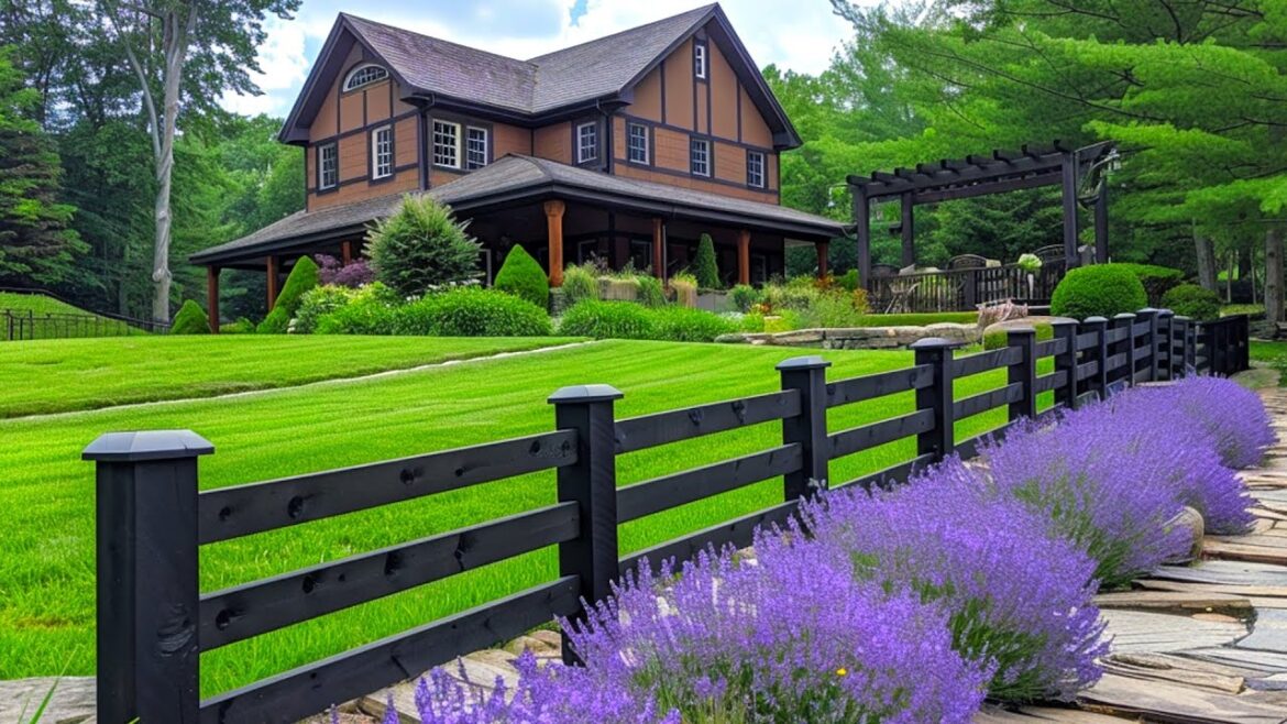Countryside Landscaping Ideas: Front Yard Garden with Rustic Country Vibes