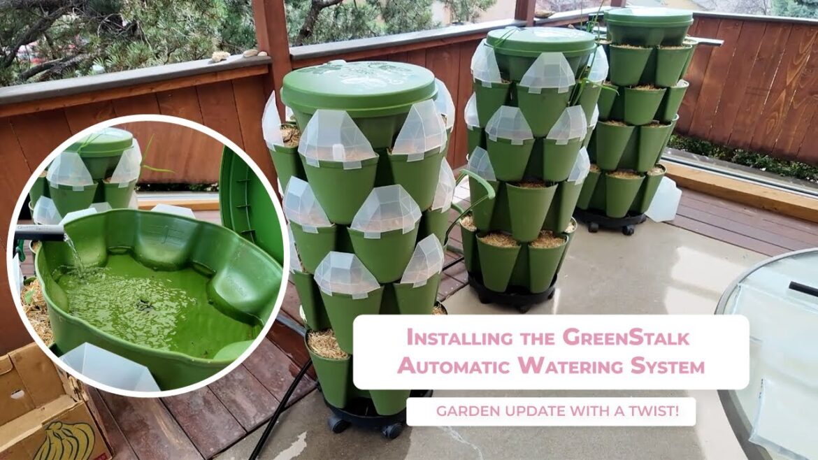 Installing the GreenStalk Automatic Watering System | Garden Update with a Twist!