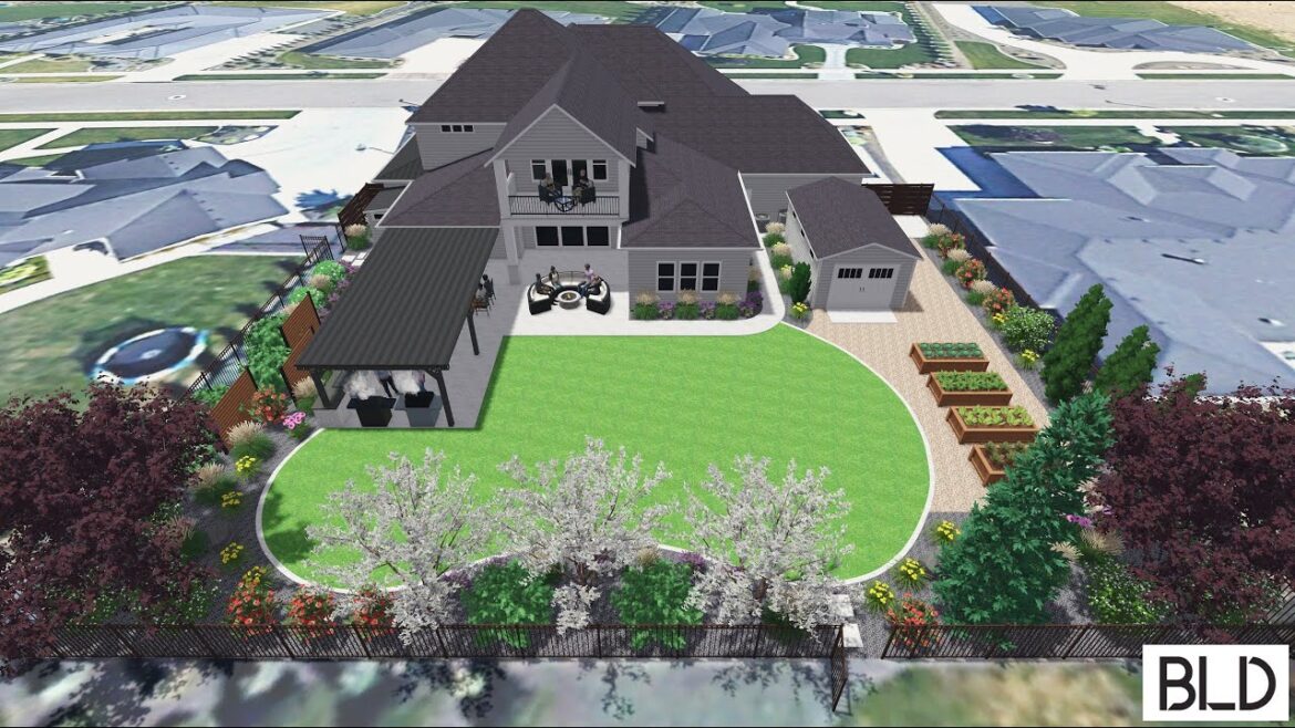 Meridian, Idaho - Backyard Landscape Design (SOLI25)