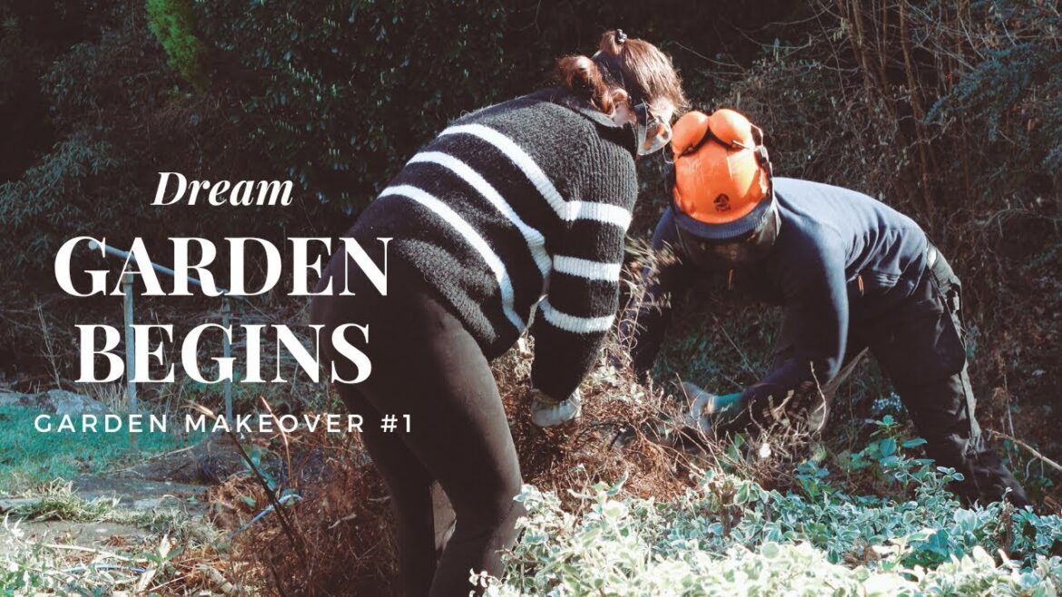 🌼 Back Garden Makeover #1 | Clearing Beds, Plans - Join us for starting our back garden makeover