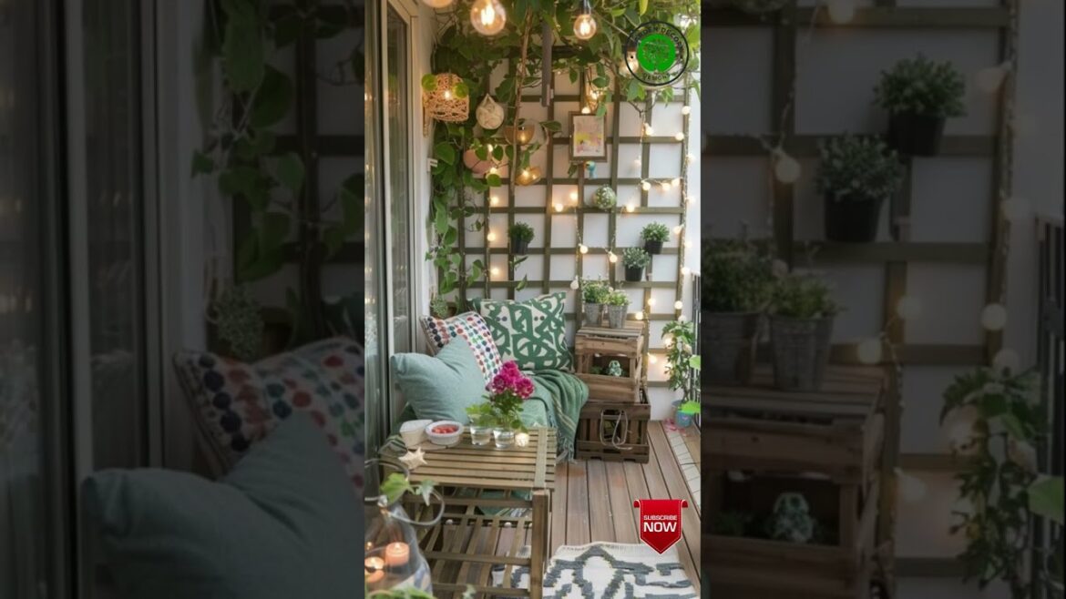 Smart! Small Balcony Garden Design Ideas #ytshorts #fyp #balcony #garden