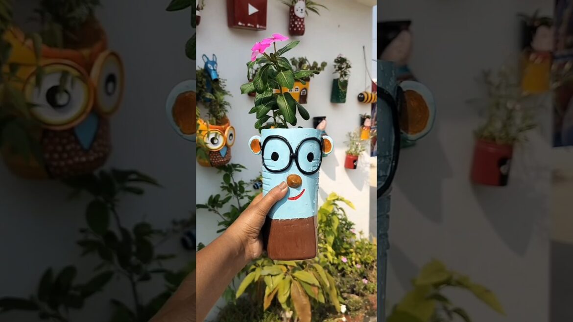 DIY Unique Tingu Planter for my Garden #diy #pot #uniqueplanter