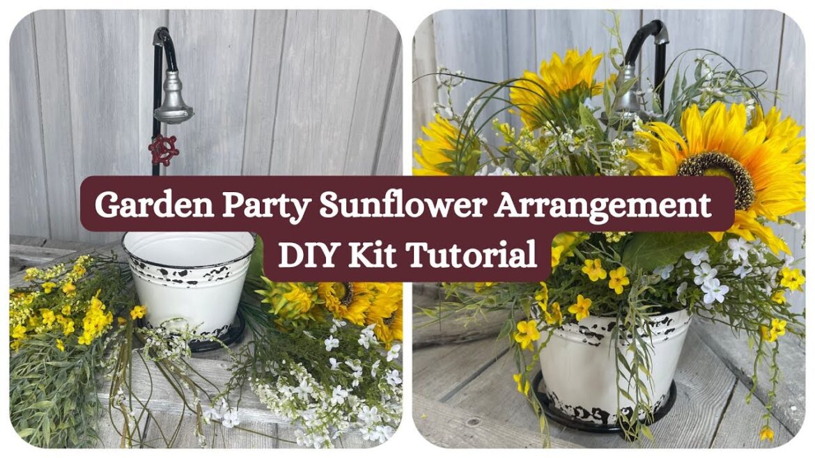 Garden Party Sunflower Arrangement | DIY Floral Kit Tutorial for Spring, Summer & Fall